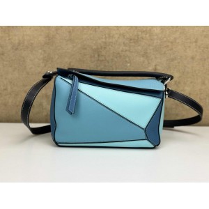 LOEWE PUZZLE SMALL LEATHER SHOULDER BAG